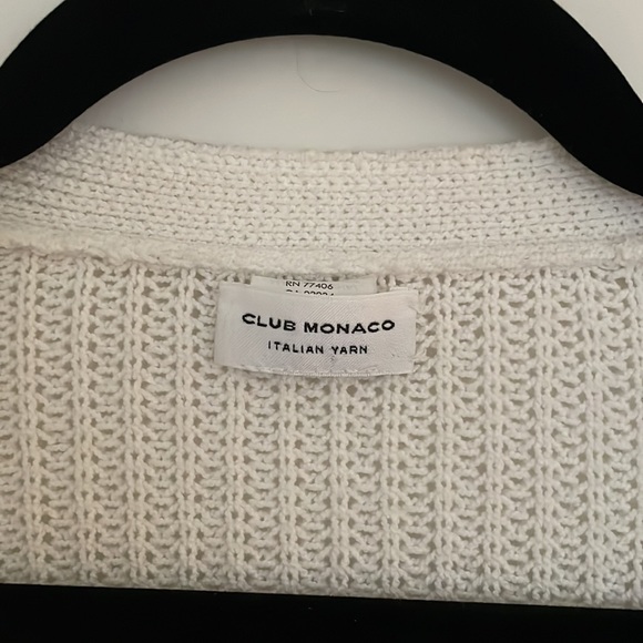 Club Monaco knitted cardigan with tassels - Picture 3 of 3